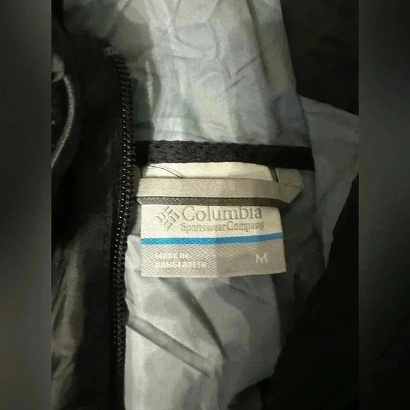 Women’s Columbia Black Windbreaker Jacket Size Medium - Picture 7 of 11